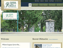 Tablet Screenshot of forest-funeralhome.com